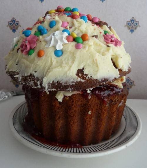Giant cupcake