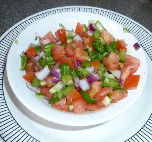 cucumber tomato and lime salsa