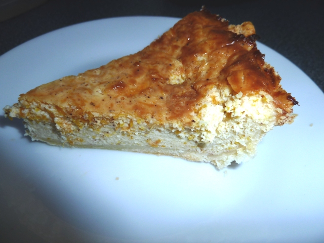 Pumpkin Cheesecake Pie Slice