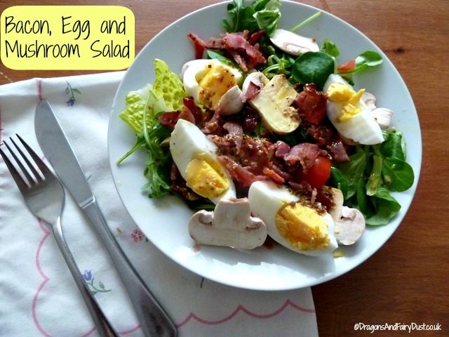 Bacon Egg and Mushroom Salad