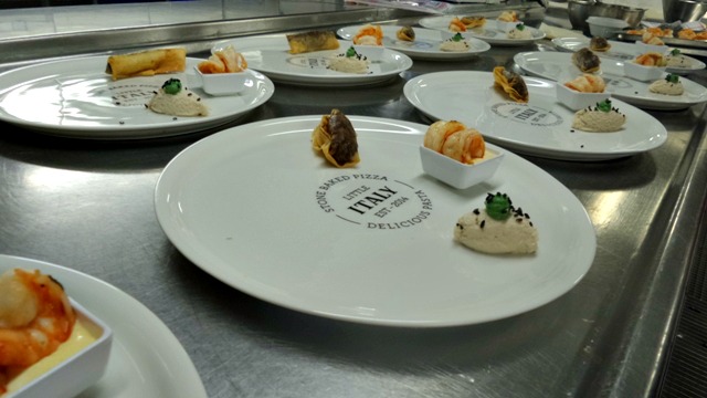 Food being plated up