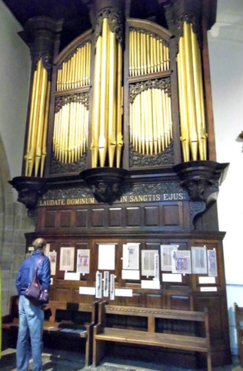 The organ at St Nicholas Cathedral