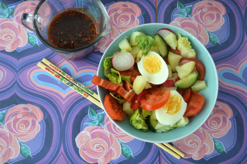 Gado Gado salad in a plate