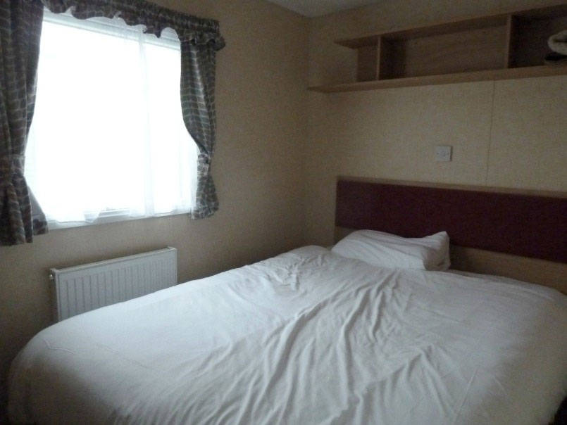 bedroom in Macdonald caravan Parkdean Wemyss bay
