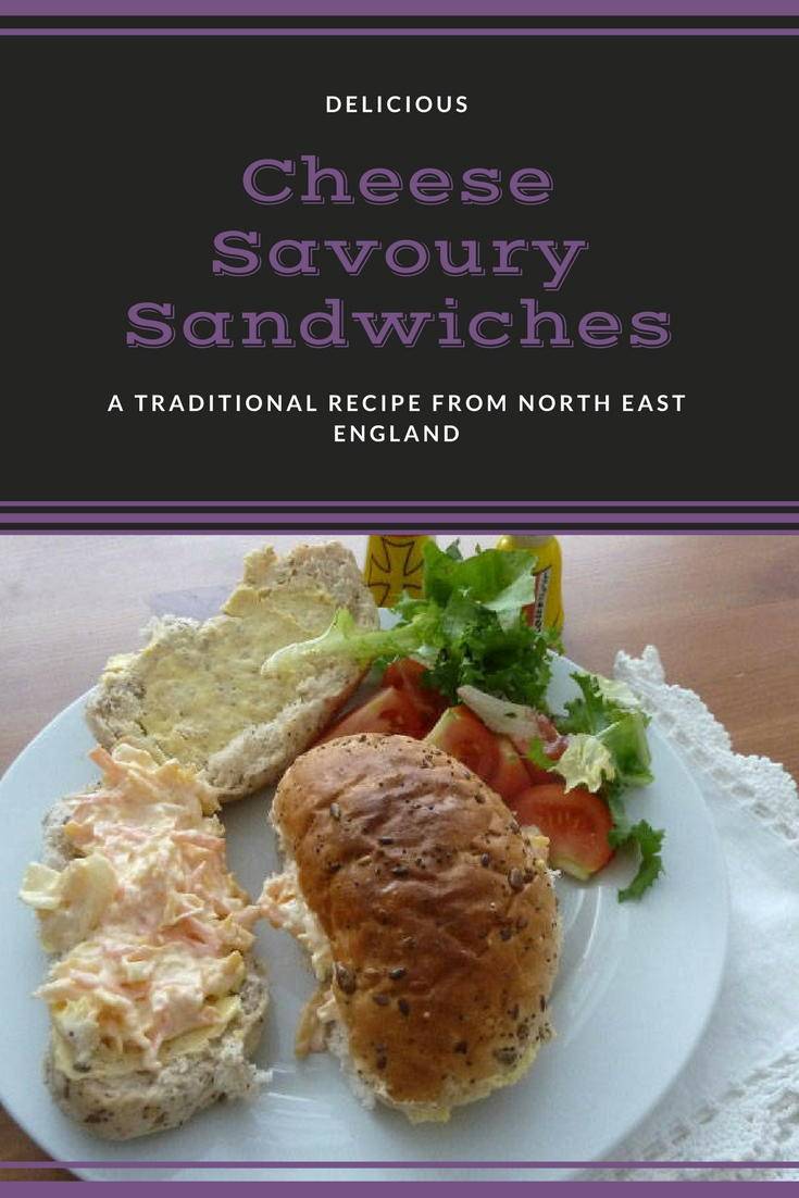 Cheese savoury sandwiches: A delciious savoury sandwich filling from North East England