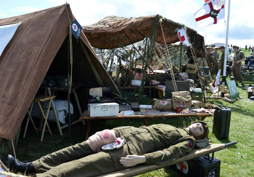 hospital tent at Blyth goes to war event
