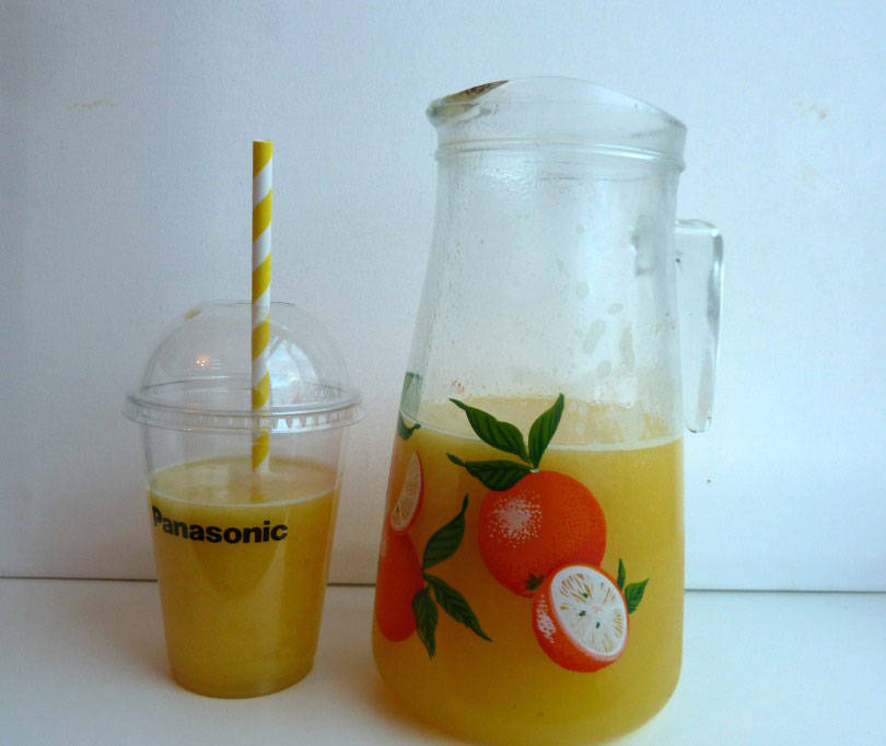 Tropical zing juice made with panasonic slow juicer