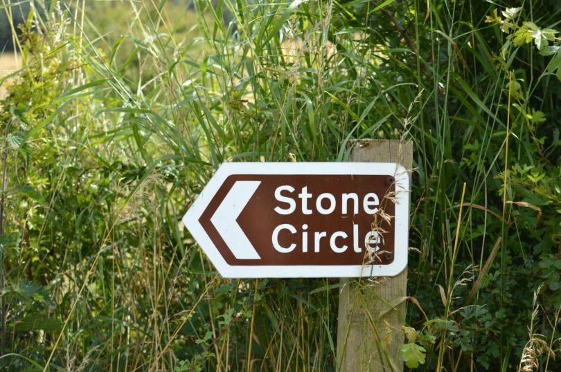 Sign to get to standing stones at duddo