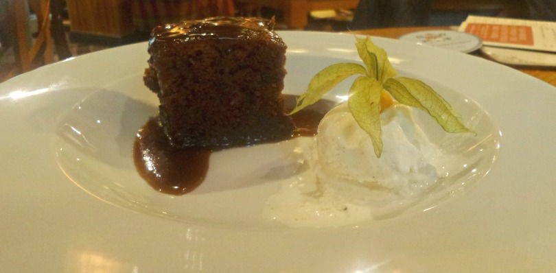 Sticky toffee pudding at Kings lodge inn