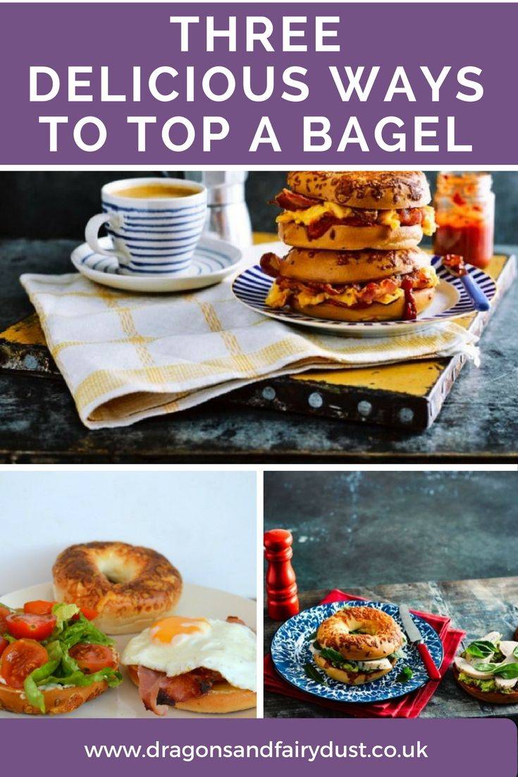 Three delicious ways to top a bagel