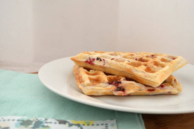 raspberry waffles