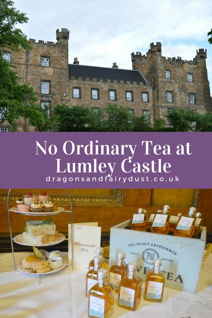 Afternoon tea at Lumley Castle, North East England, featuring NovelTea to make No Ordinary Tea. This is an afternoon tea experience that must be tried
