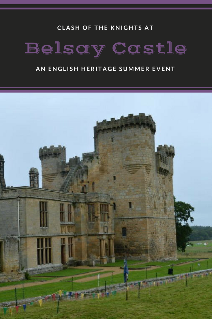 Clash of the knights as Belsay Castle, Hall and Gardens. An english heritage property in North East England