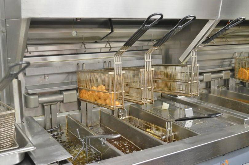 Inside the kitchen at McDonald's