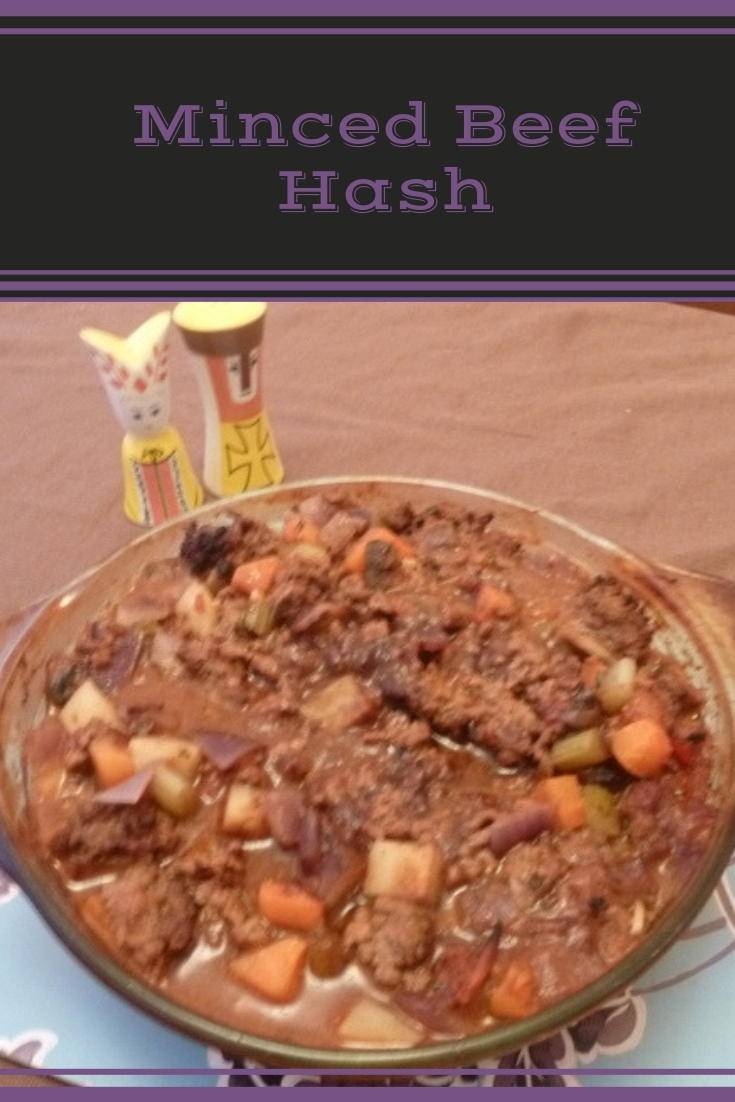 Minced beef hash - a delicious one pot meal