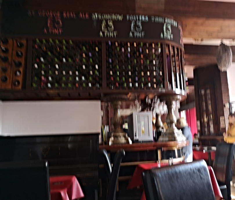 The bar area at the Rose Inn Wallsend