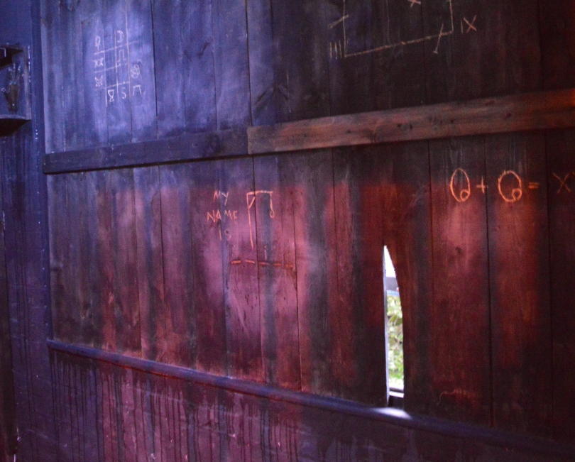 Strange symbols on the walls of the escape room