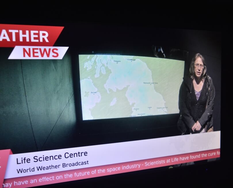 Presenting the weather at the centre for life