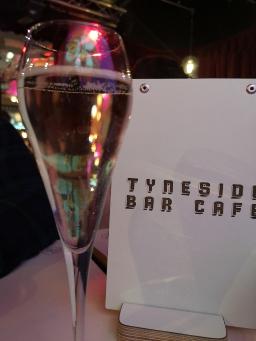 Tyneside bar cafe glass of prosecco