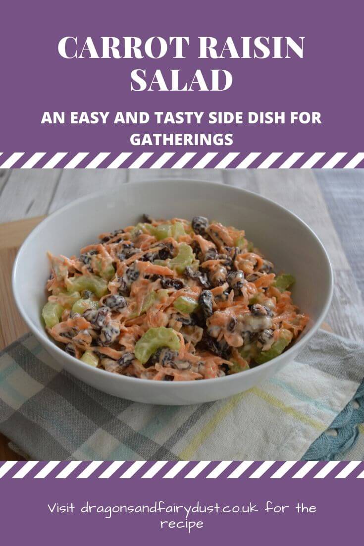 Carrot raisin salad is a delicious and easy dish perfect for barbecues