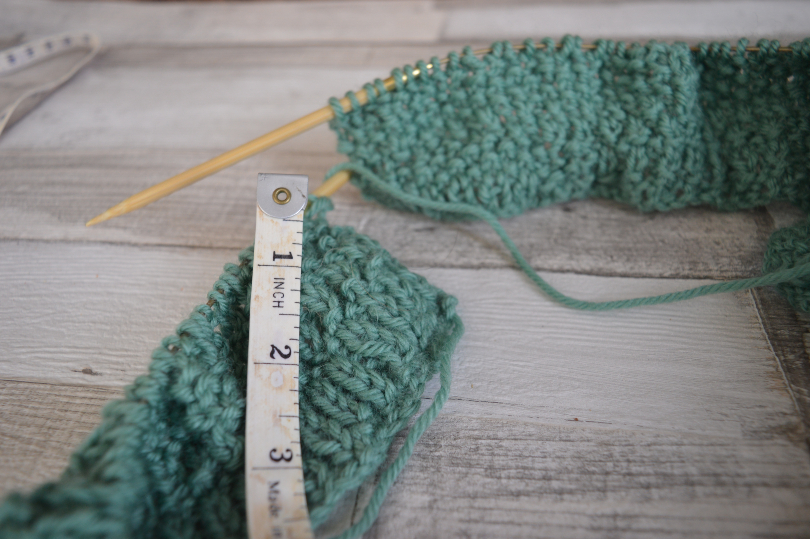 Rib stitch knitting which has gone wrong