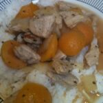 Pork and apricots