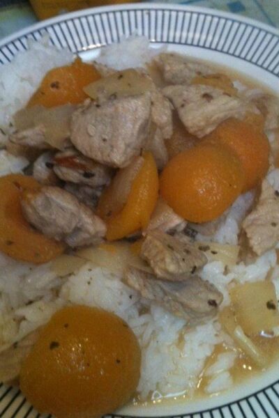 Pork and apricots