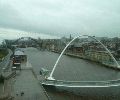View of newcastle bridges across tyne from the Baltic