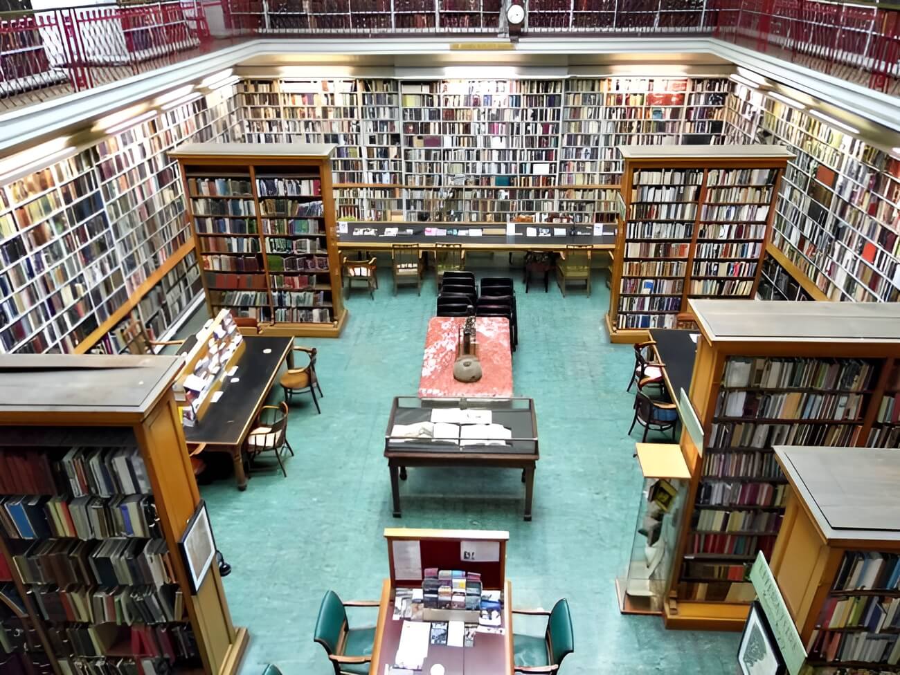 The main reading room inside Newcastle's Lit & Phil library