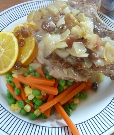 Pork With Apples and Oranges