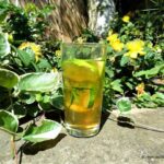 apple cucumber, elderflower and mint cocktail