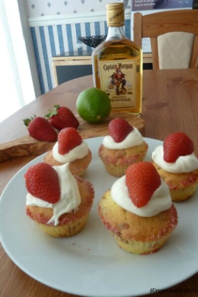 Strawberrry Dacquiri cupcakes