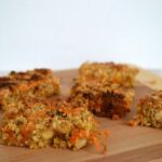 Carrot and apricot flapjacks
