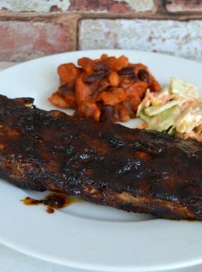 Sticky barbecue ribs