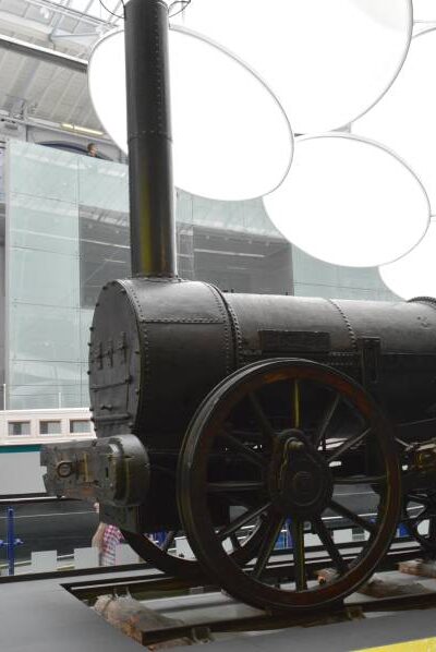 Stephensons rocket at the discovery museum