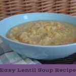 Lentil soup in a bowl