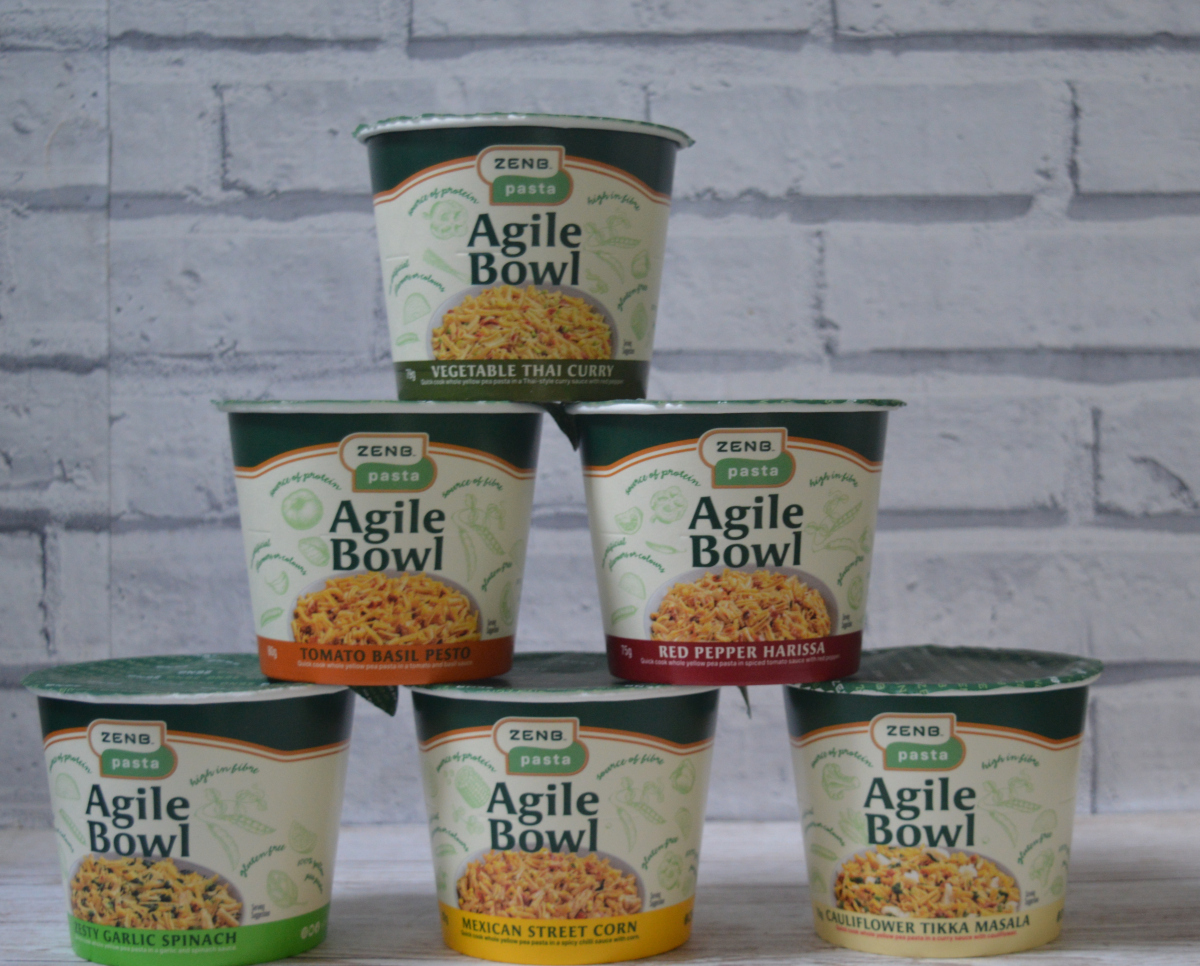 ZenB pasta agile bowl range stacked on a table