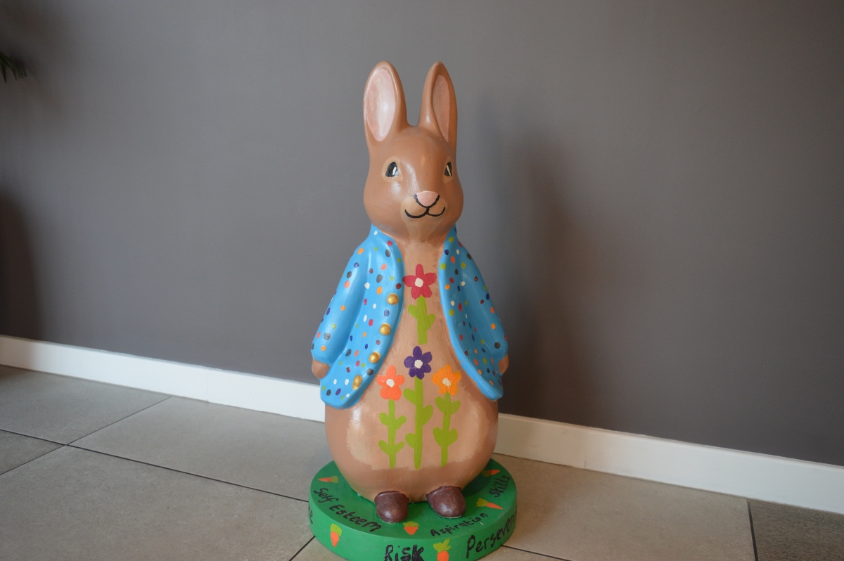 Marvellous Mowbray Peter Rabbit with colourful flowers