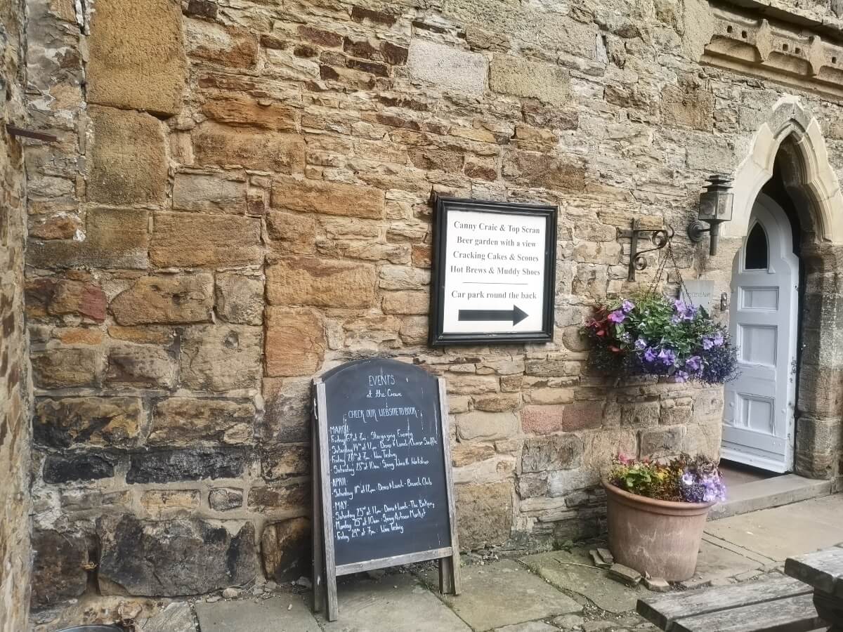 Entrance to the Lord Crewe Arms in Blanchland