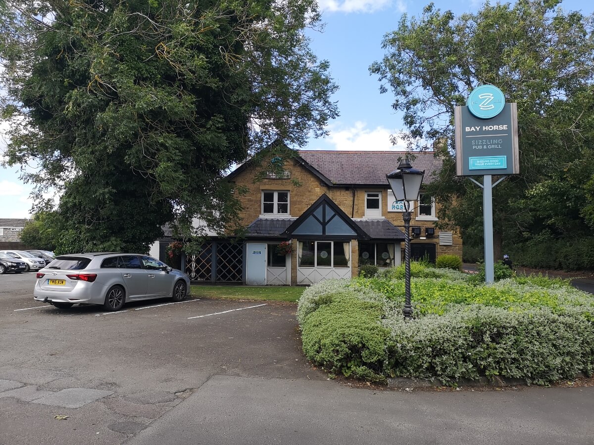 Exterior of the Bay Horse Inn near Cramlington